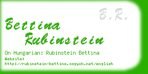 bettina rubinstein business card